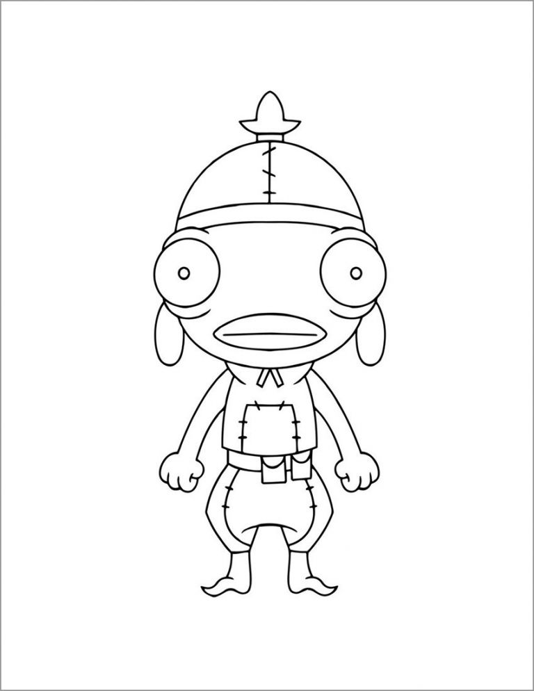 Fortnite Fishstick Chibi Coloring Page Coloringbay