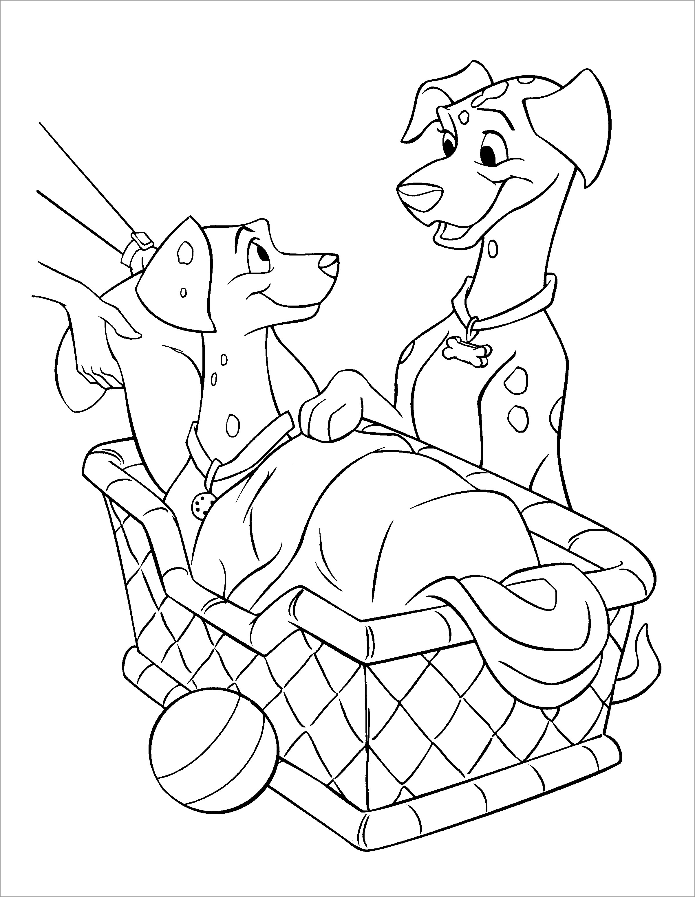 101 Dalmatians Coloring Pages for Kids