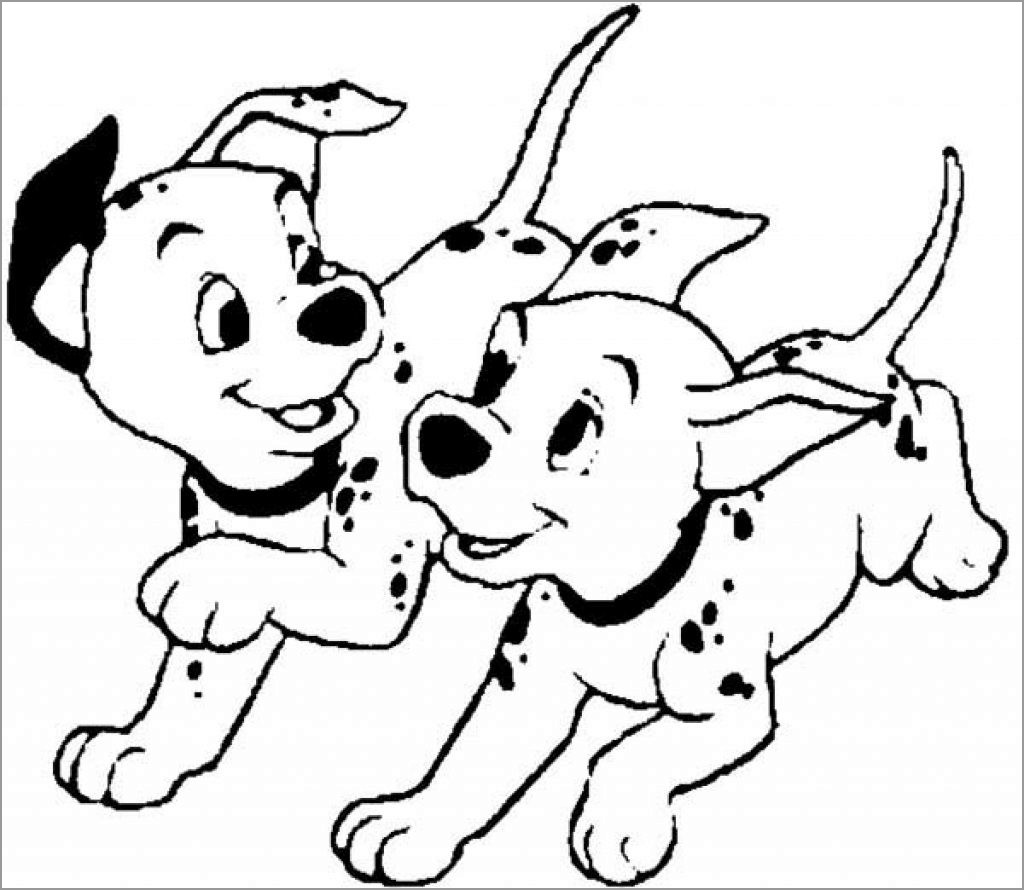 101 Dalmatians Free Printable Coloring Pages