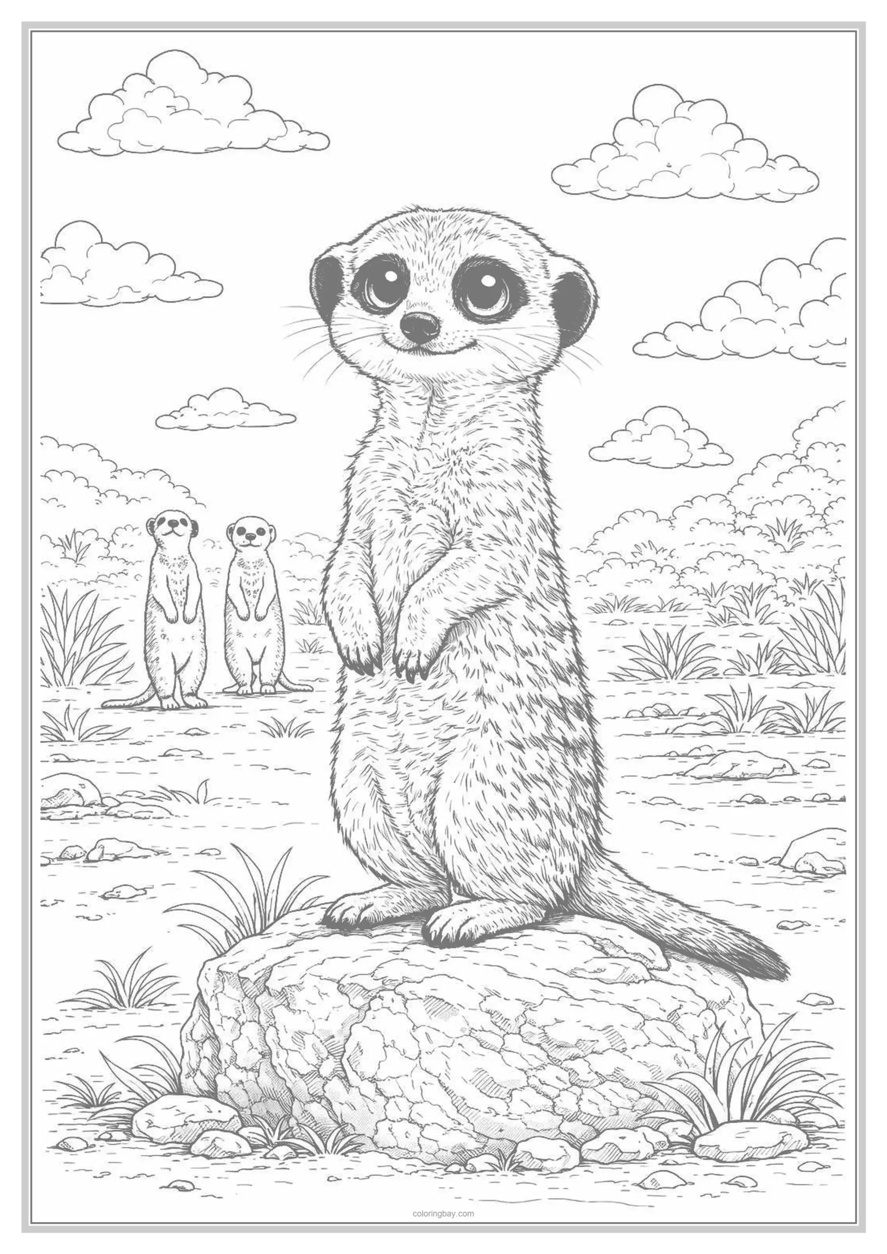 Underground Animals Coloring Pages