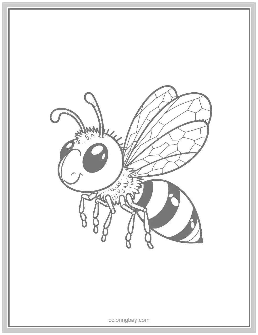 Wasp Coloring Pages for Kids