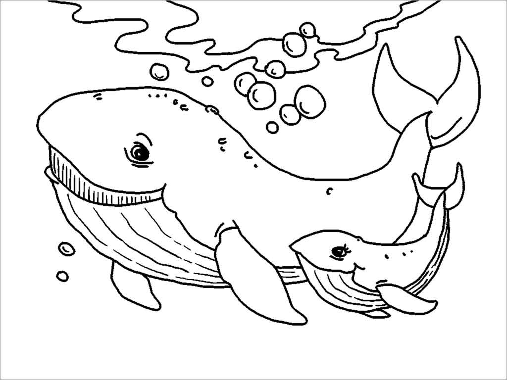 Baby Animals and Mom Coloring Pages