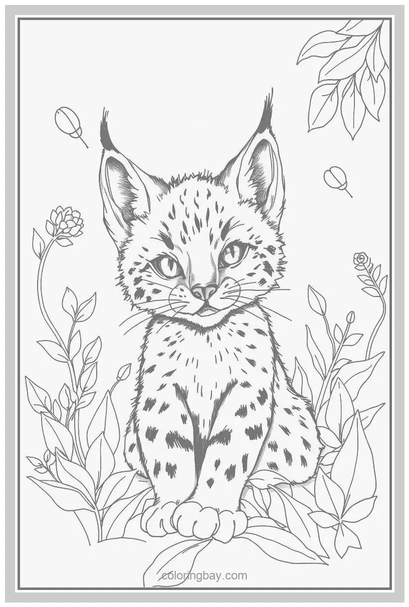 Wildcat Baby Coloring Pages Wildcat Baby Coloring Pages
