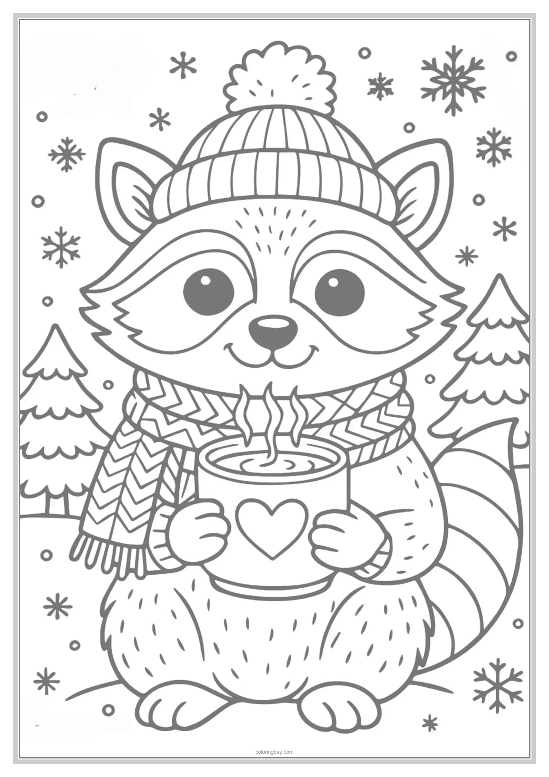 Winter Animals Coloring Pages for Kids Winter Animals Coloring Pages for Kids