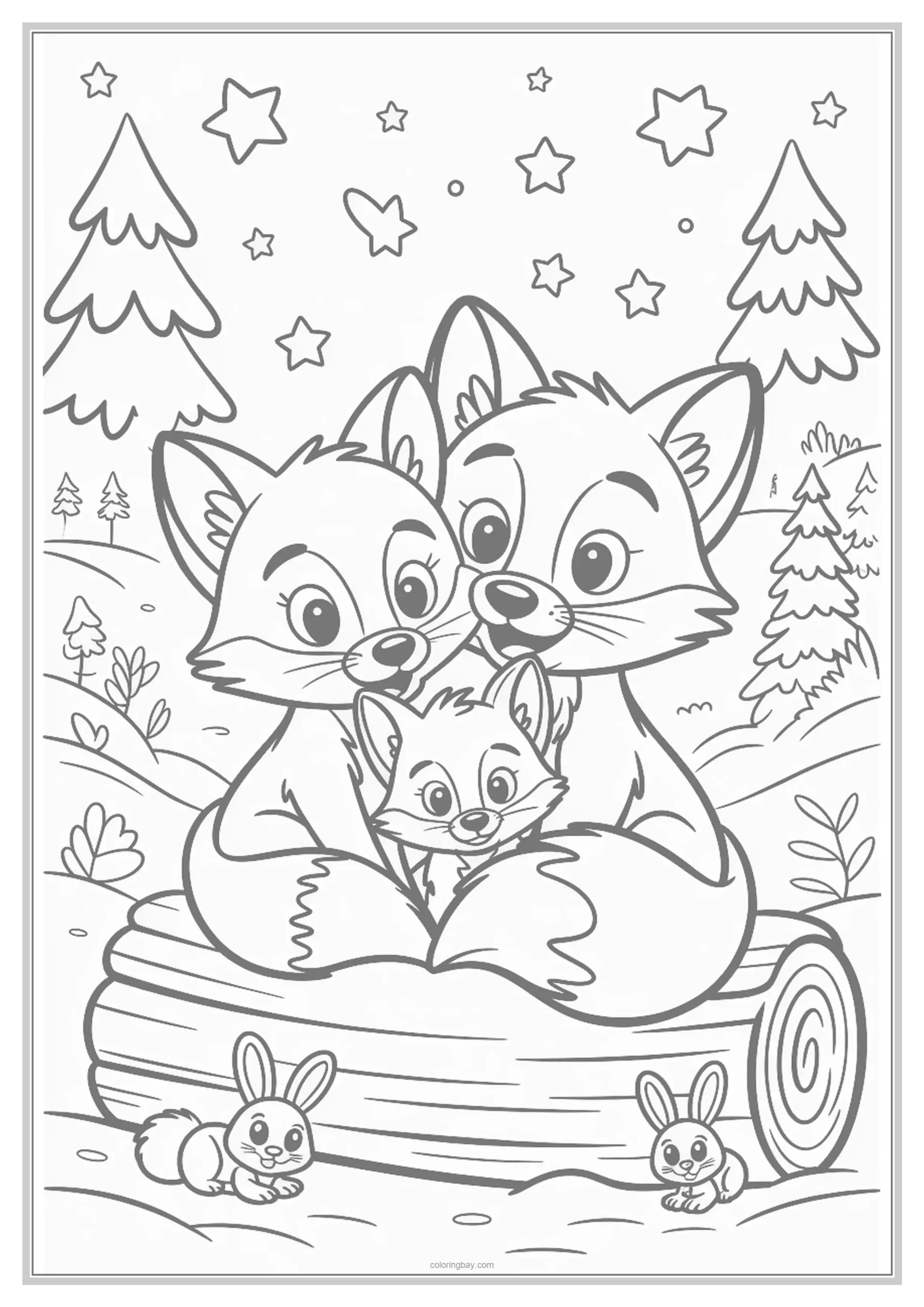 Winter Animals Coloring Pages to Print Winter Animals Coloring Pages to Print