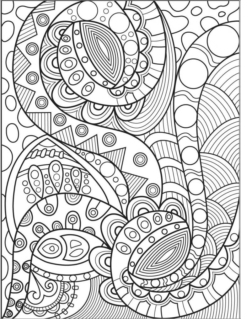 Hard Abstract Coloring Pages for Teenagers - ColoringBay