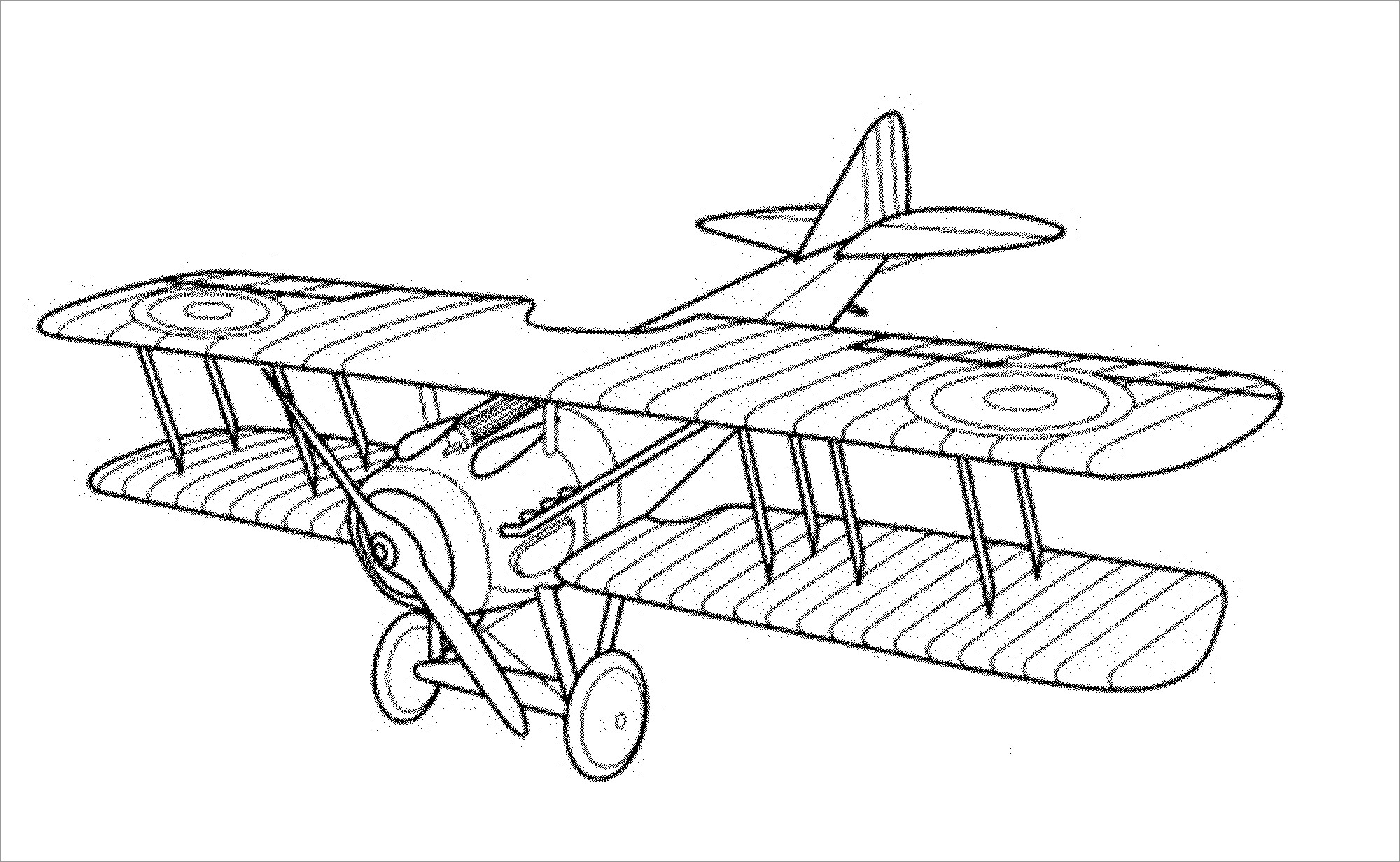 free airplane coloring pages