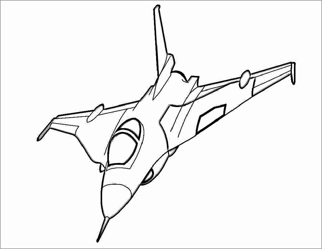 Airplane Coloring Pages for Preschoolers