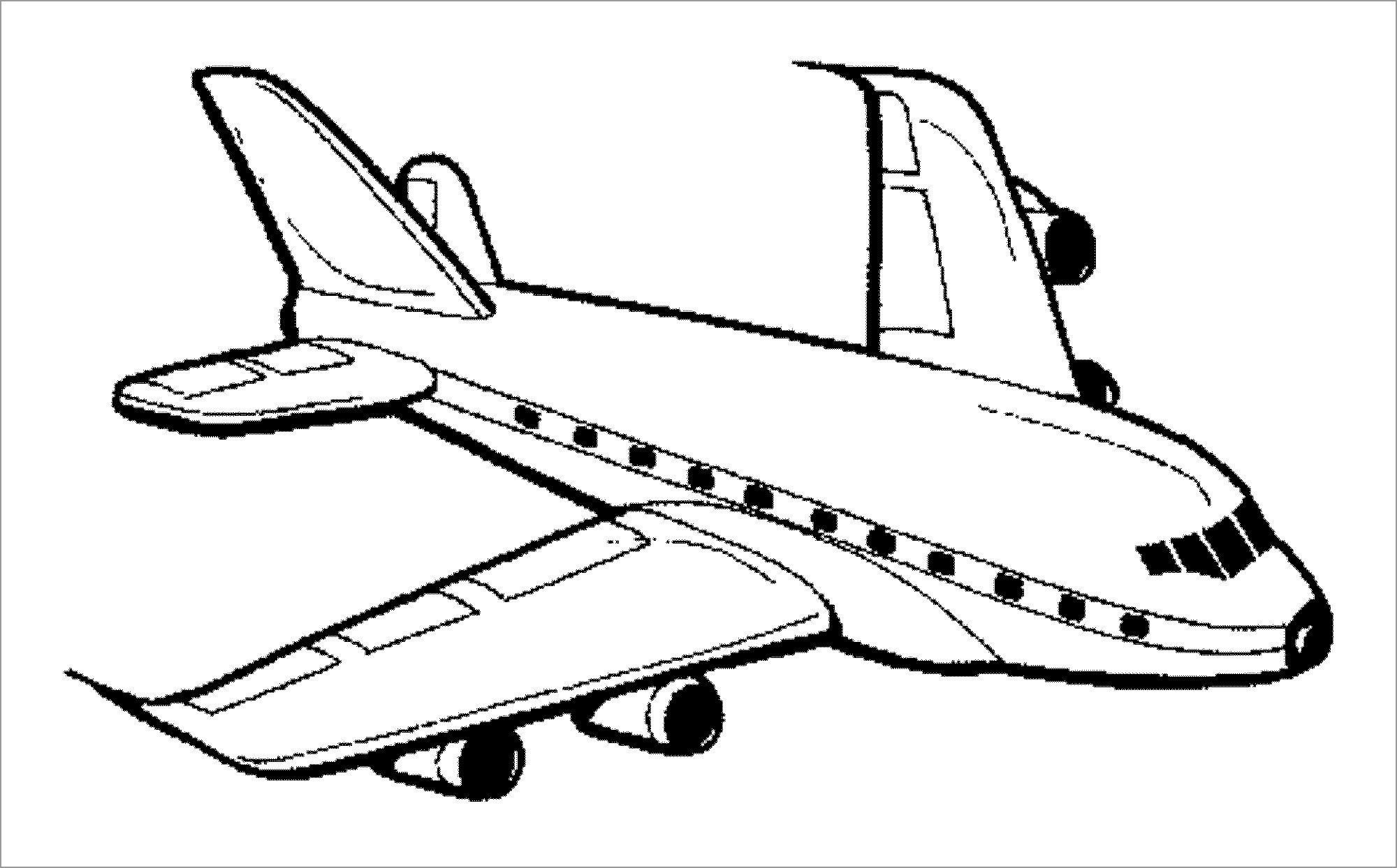 Airplane Pictures Coloring Pages
