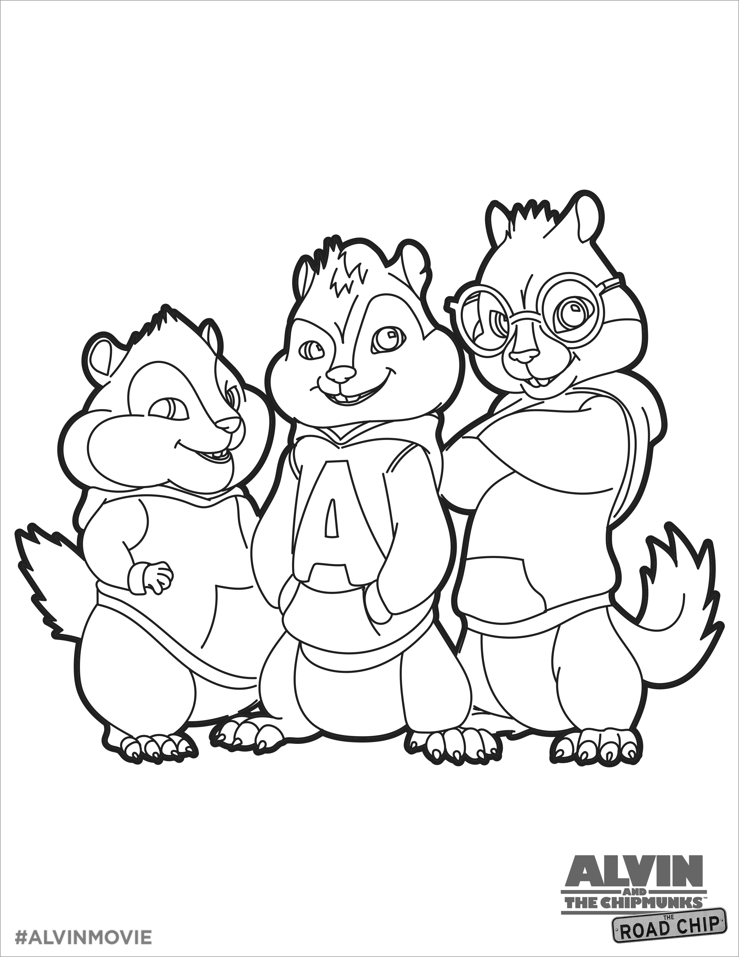 Alvin and the Chipmunks Chipwrecked Coloring Pages