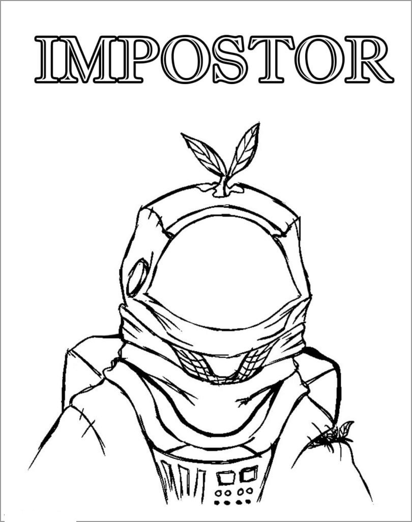 Among Us Importor Coloring Page   ColoringBay