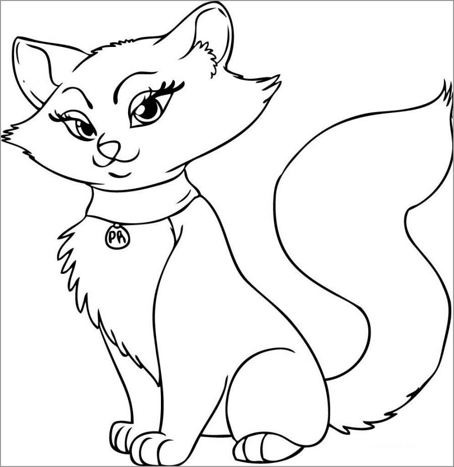Angel Cat Coloring Pages