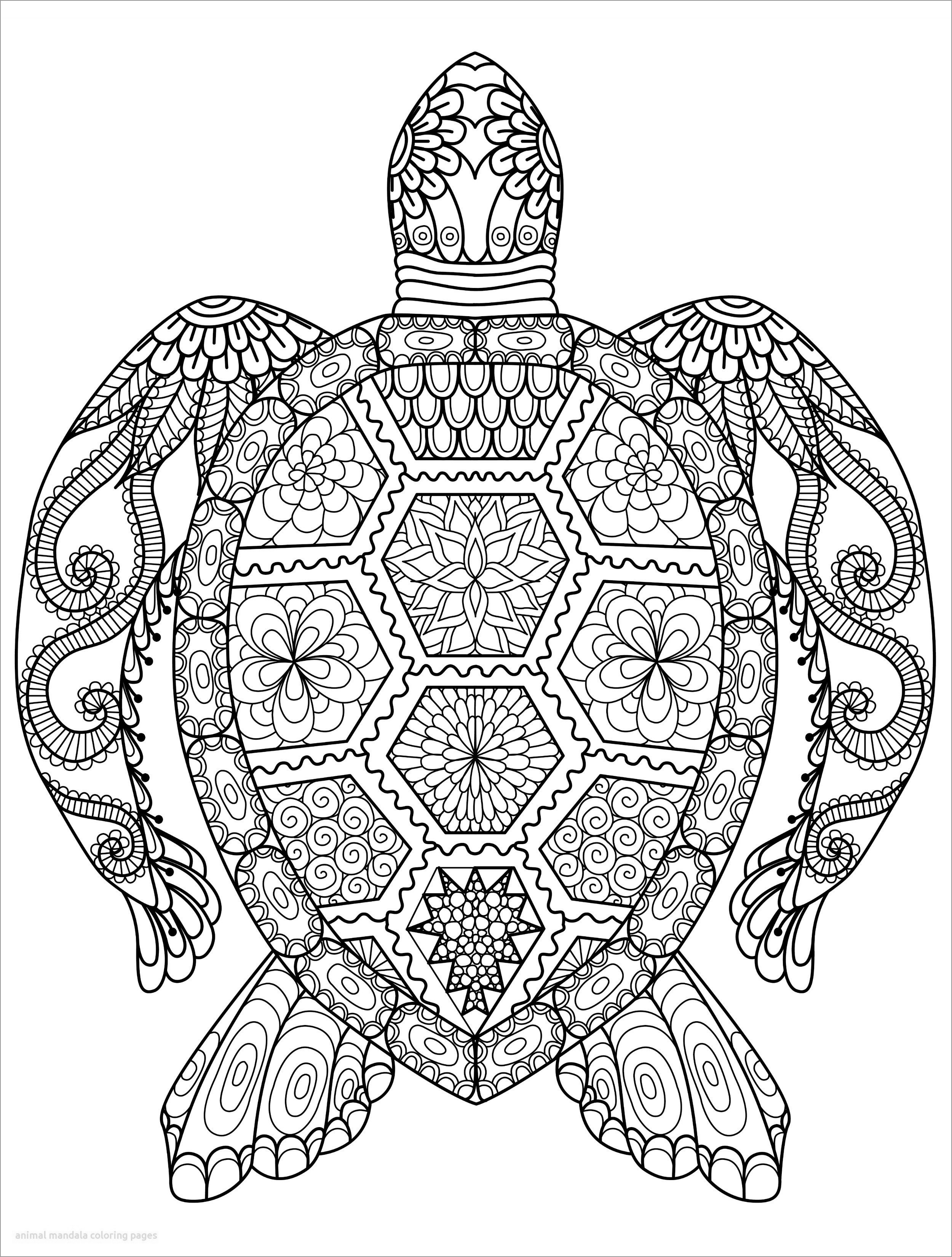 Unique Animal Mandala Coloring Pages