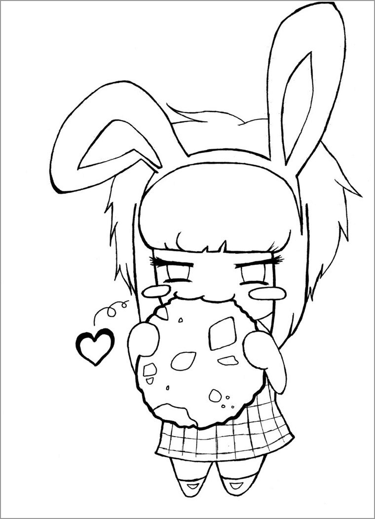Featured image of post Coloring Pages For Girls Cute Anime