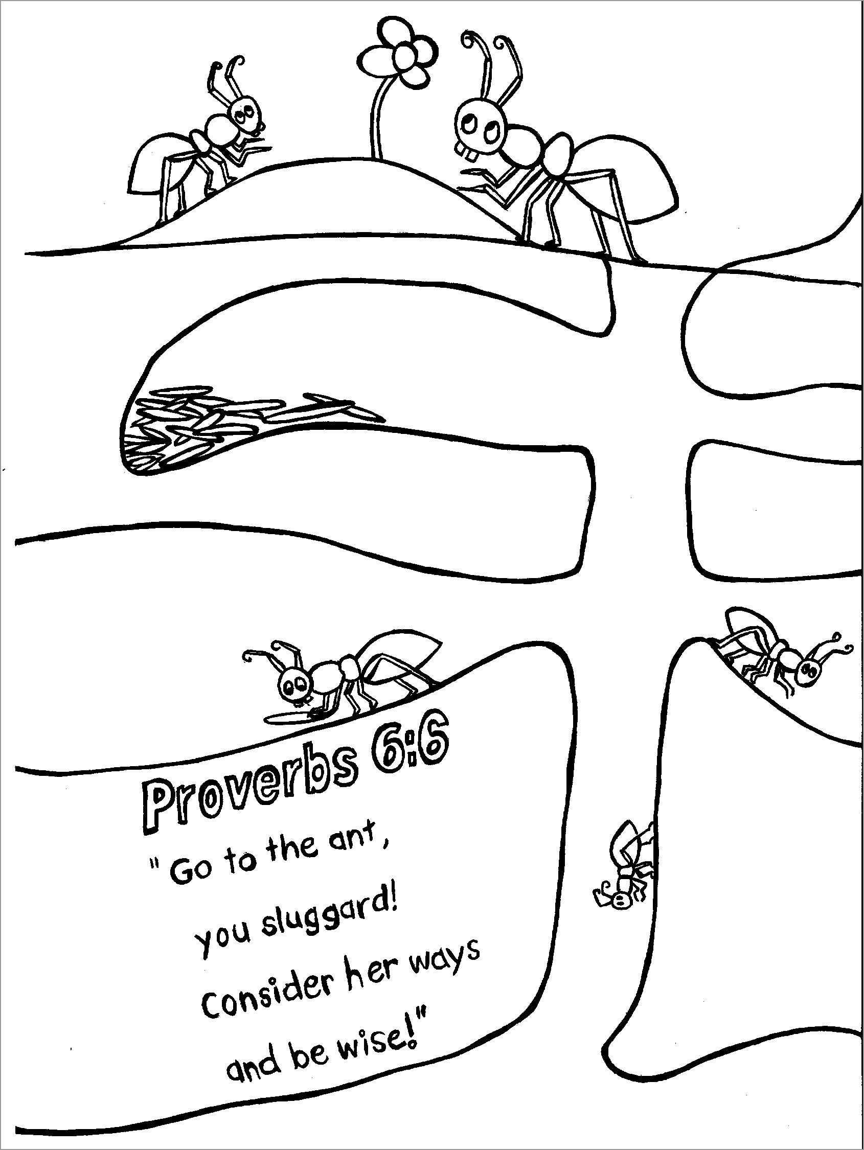 Ant Colony Coloring Page