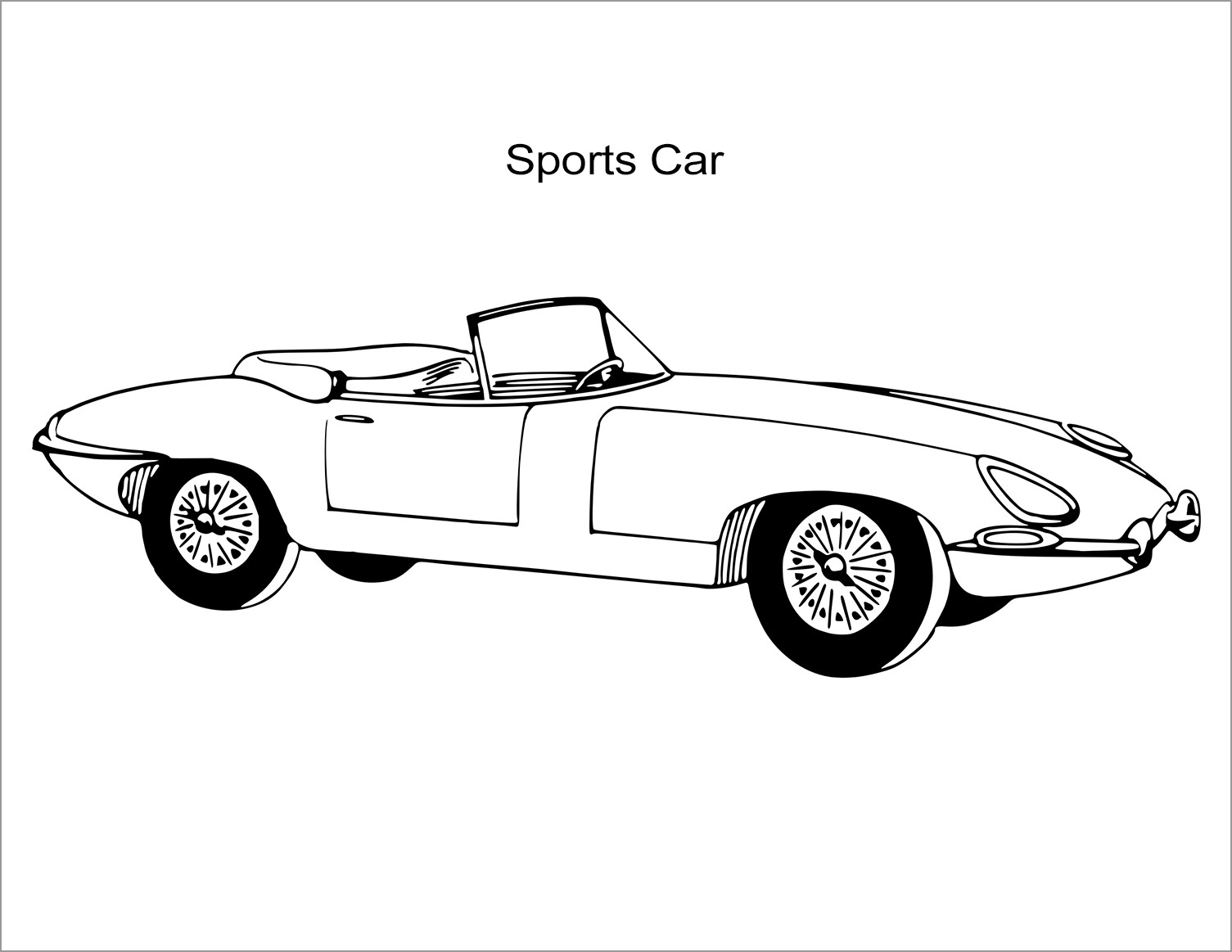 Antique Cars Coloring Pages