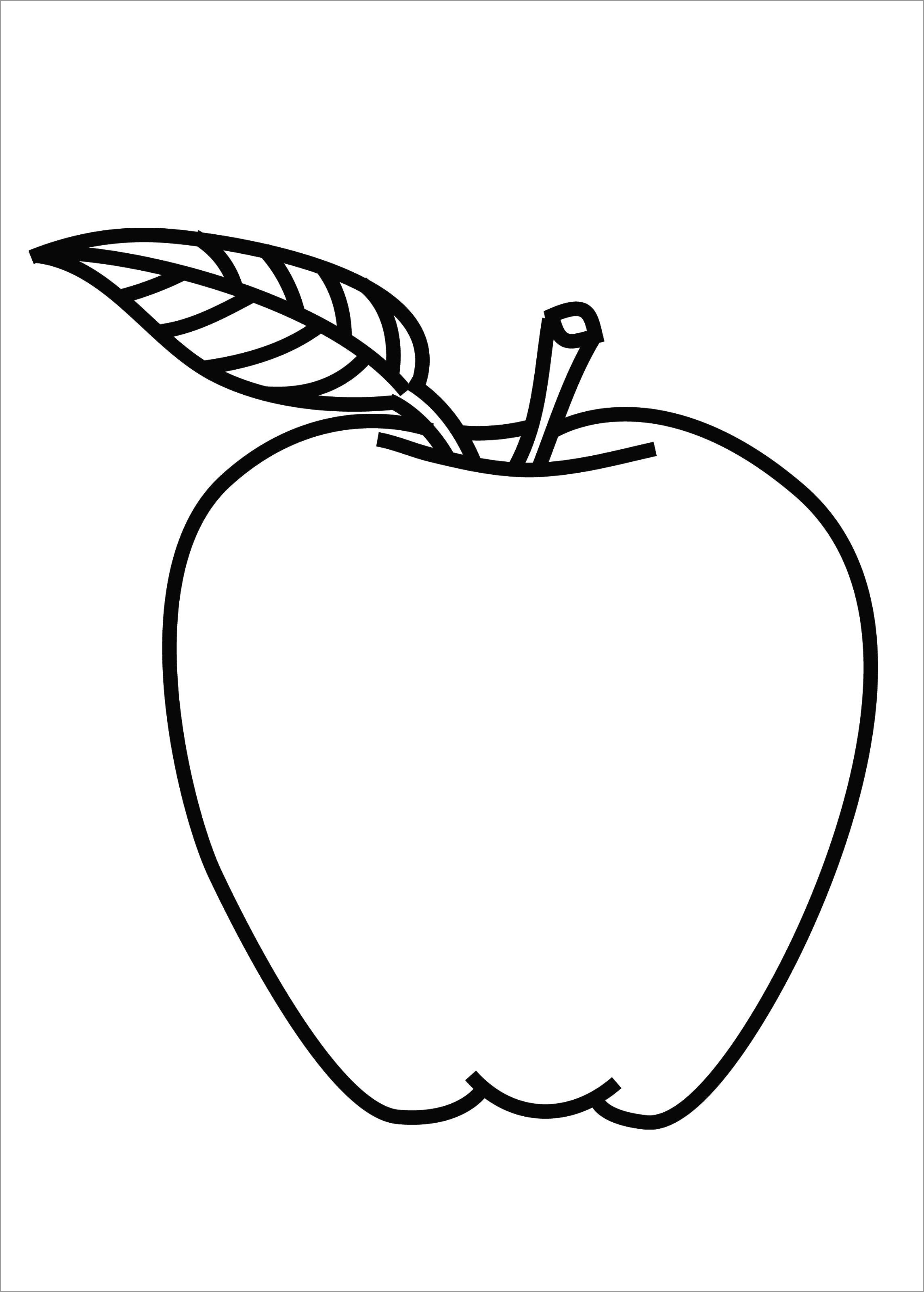 Apple Coloring Page for Kids   ColoringBay