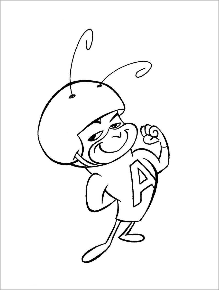 Atom Ant Coloring Pages