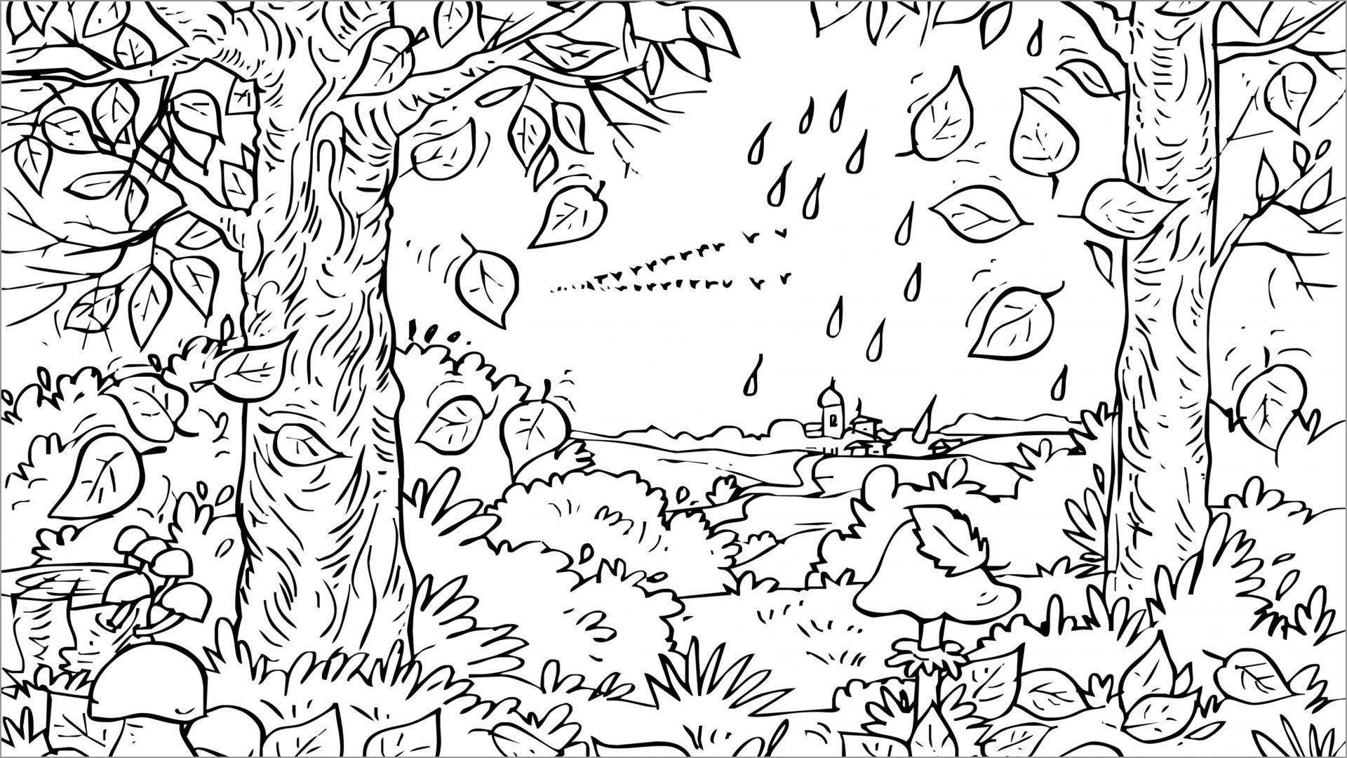 Autumn Coloring Pages - ColoringBay