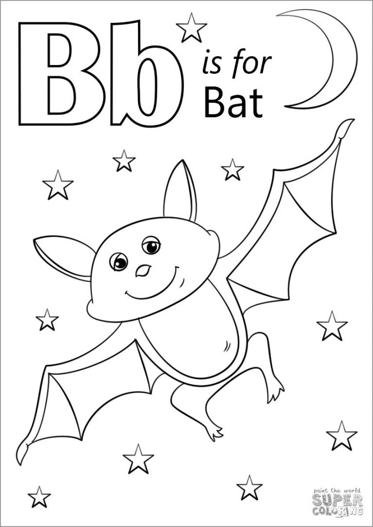 Baby Bat Coloring Pages - ColoringBay