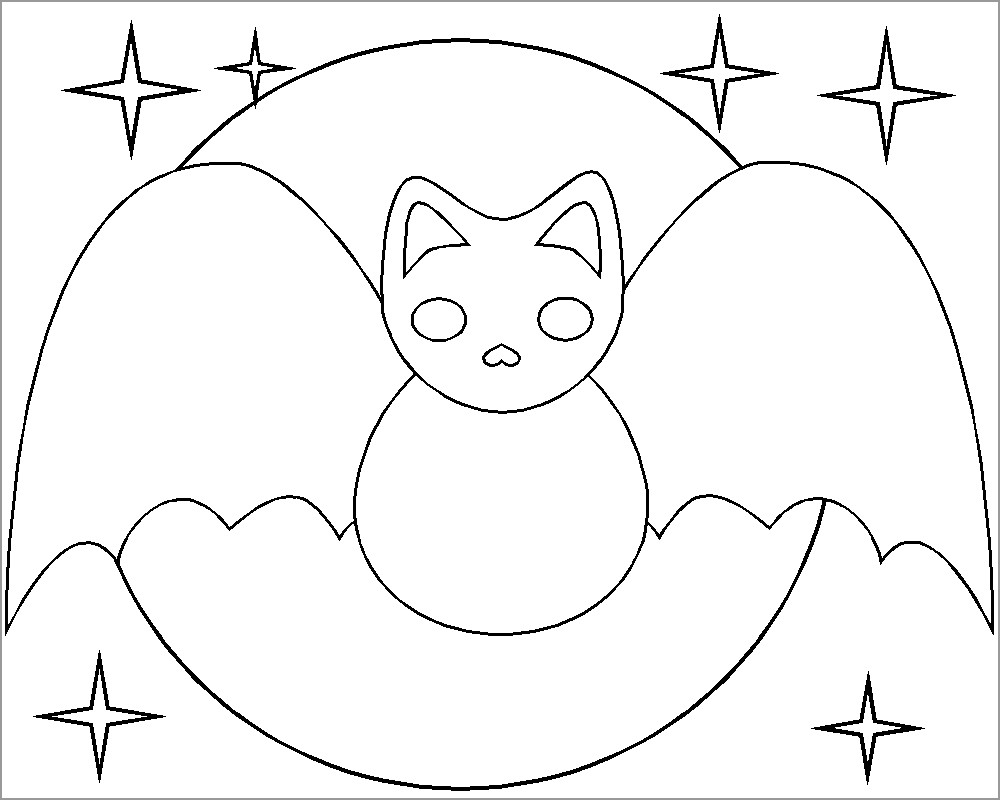 Baby Bat Coloring Pages   ColoringBay