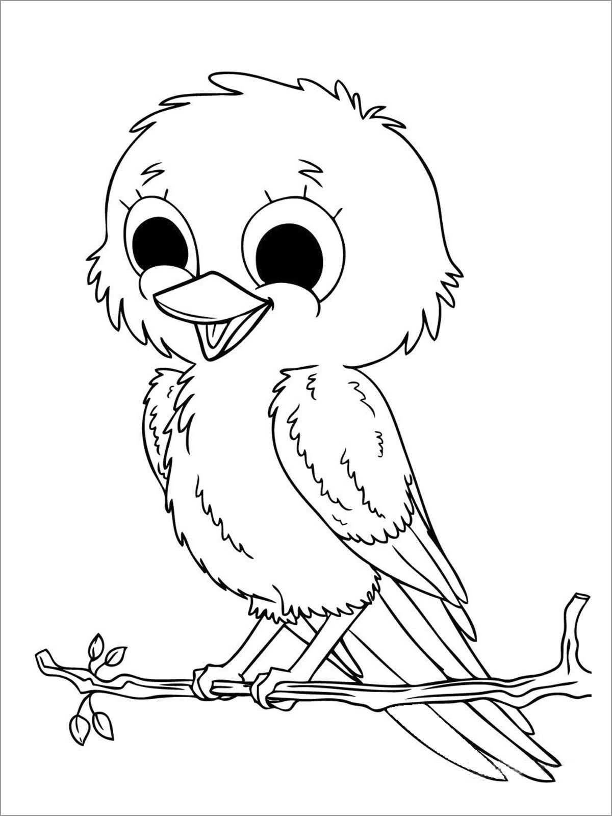 Baby Bird Coloring Page