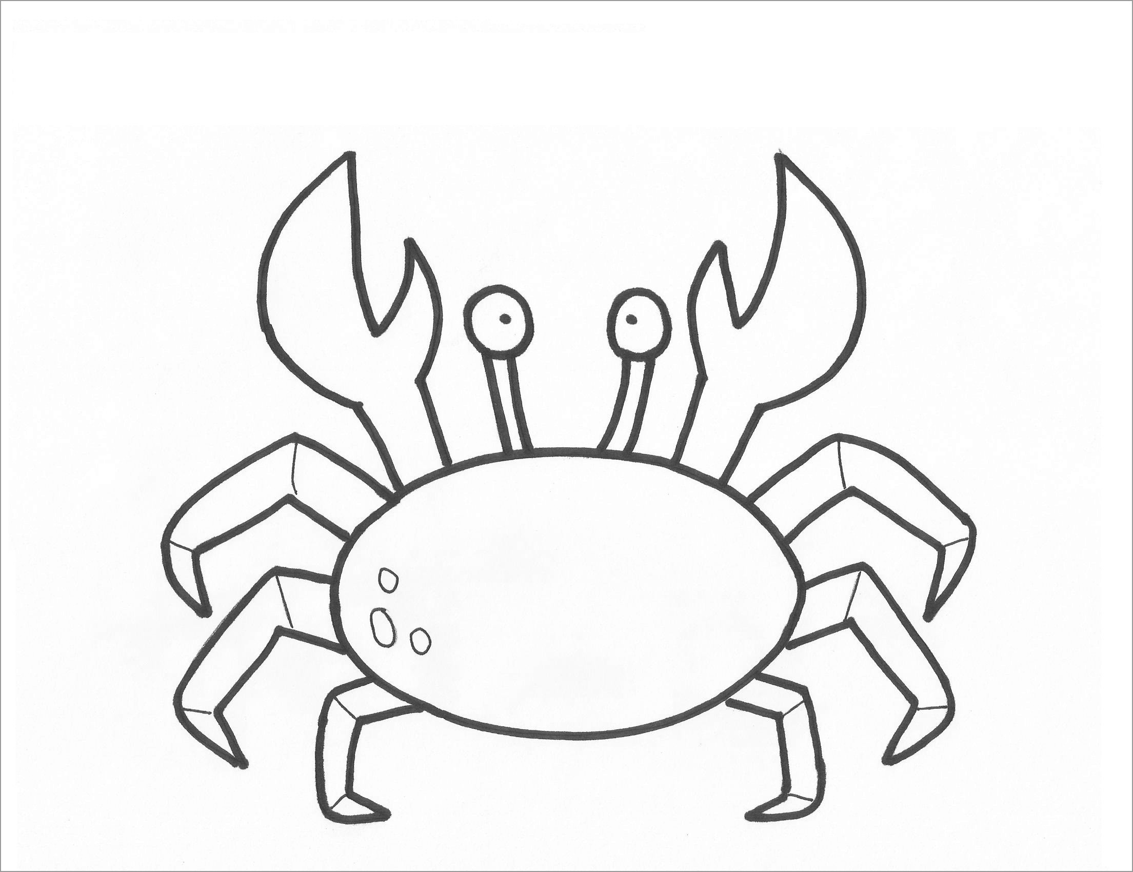 Baby Crab Coloring Page