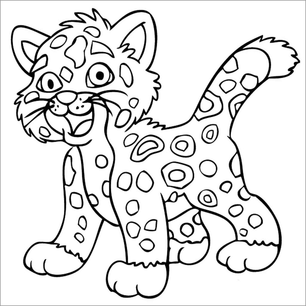 91 Collection Jaguar Animal Coloring Pages  Latest HD