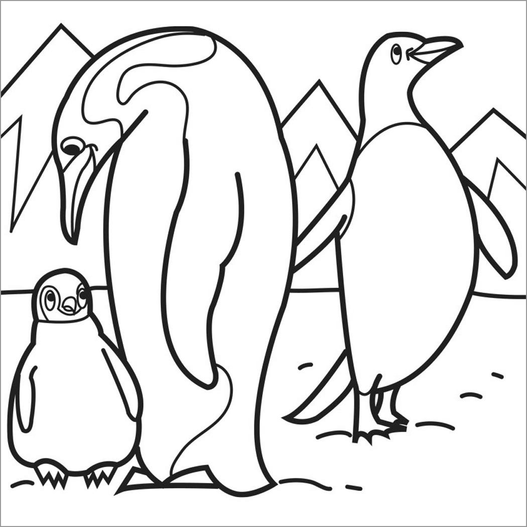 Generate Delightful Moments From Free Printable Baby Penguin Coloring Pages