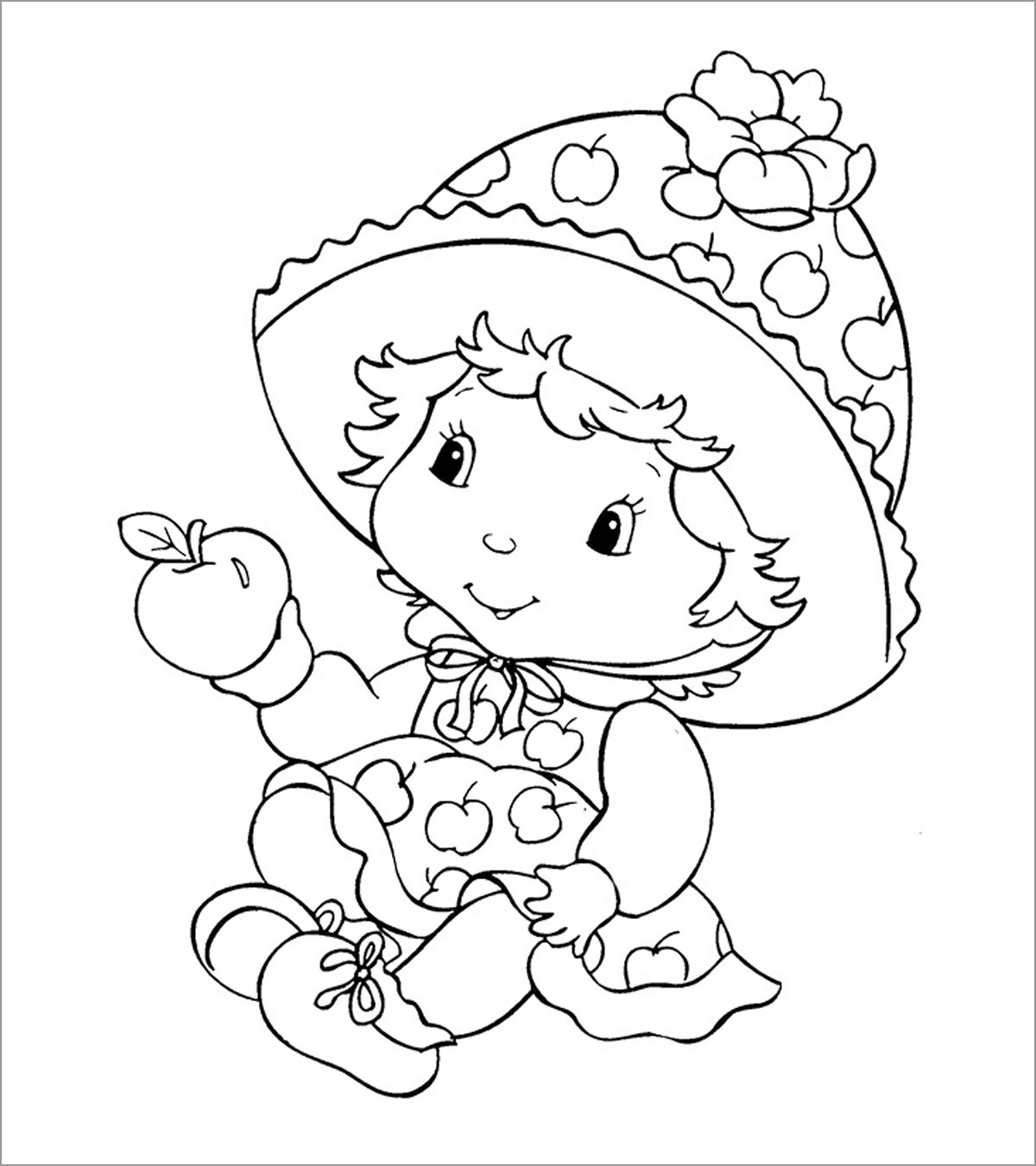 Baby Strawberry Shortcake Coloring Pages