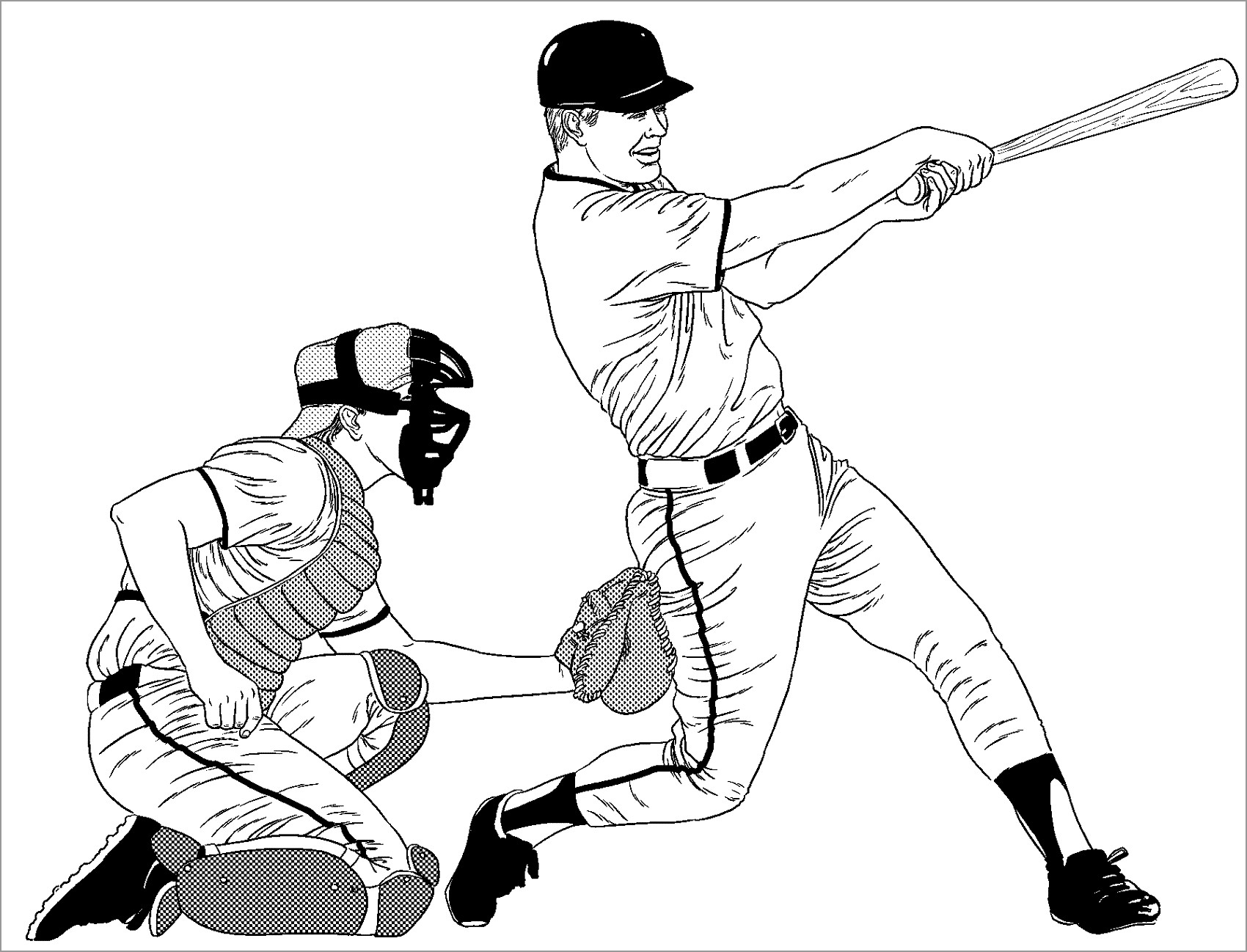 Baseball Coloring Pages for Kids