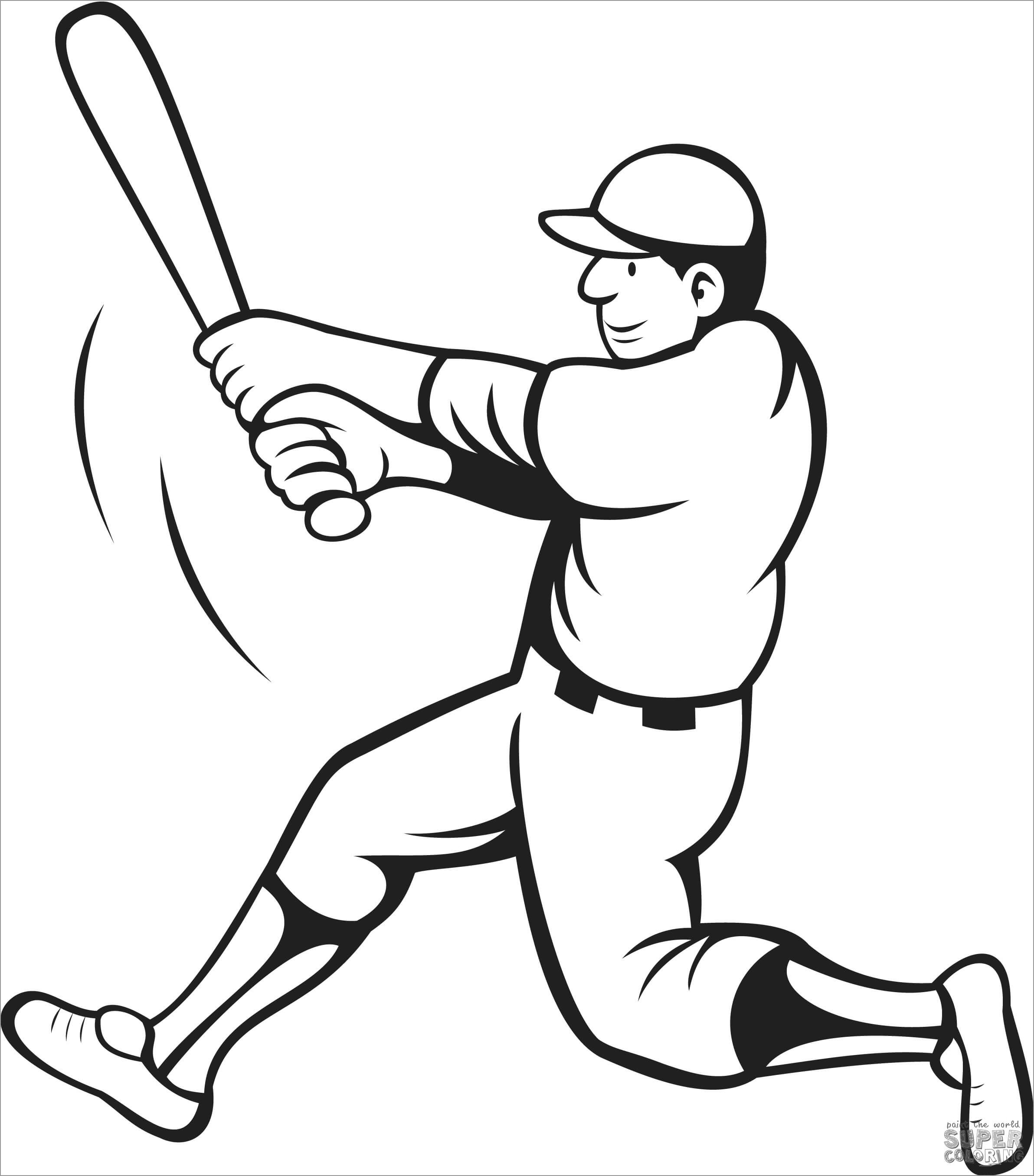 Baseball Coloring Pages to Print