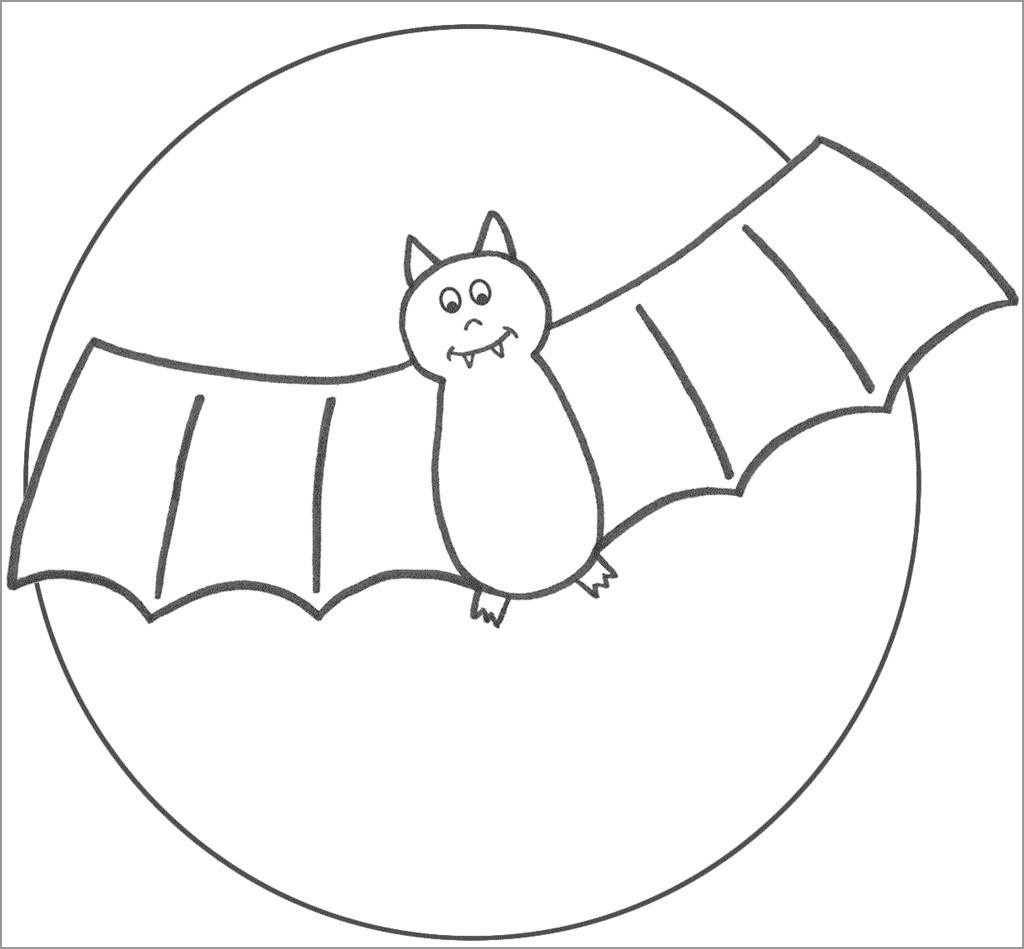 Bat Moon Coloring Pages