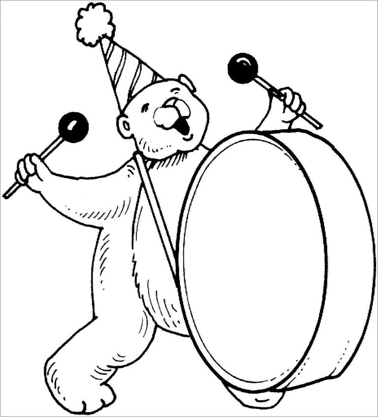 Printable Circus Animals Coloring Page - ColoringBay