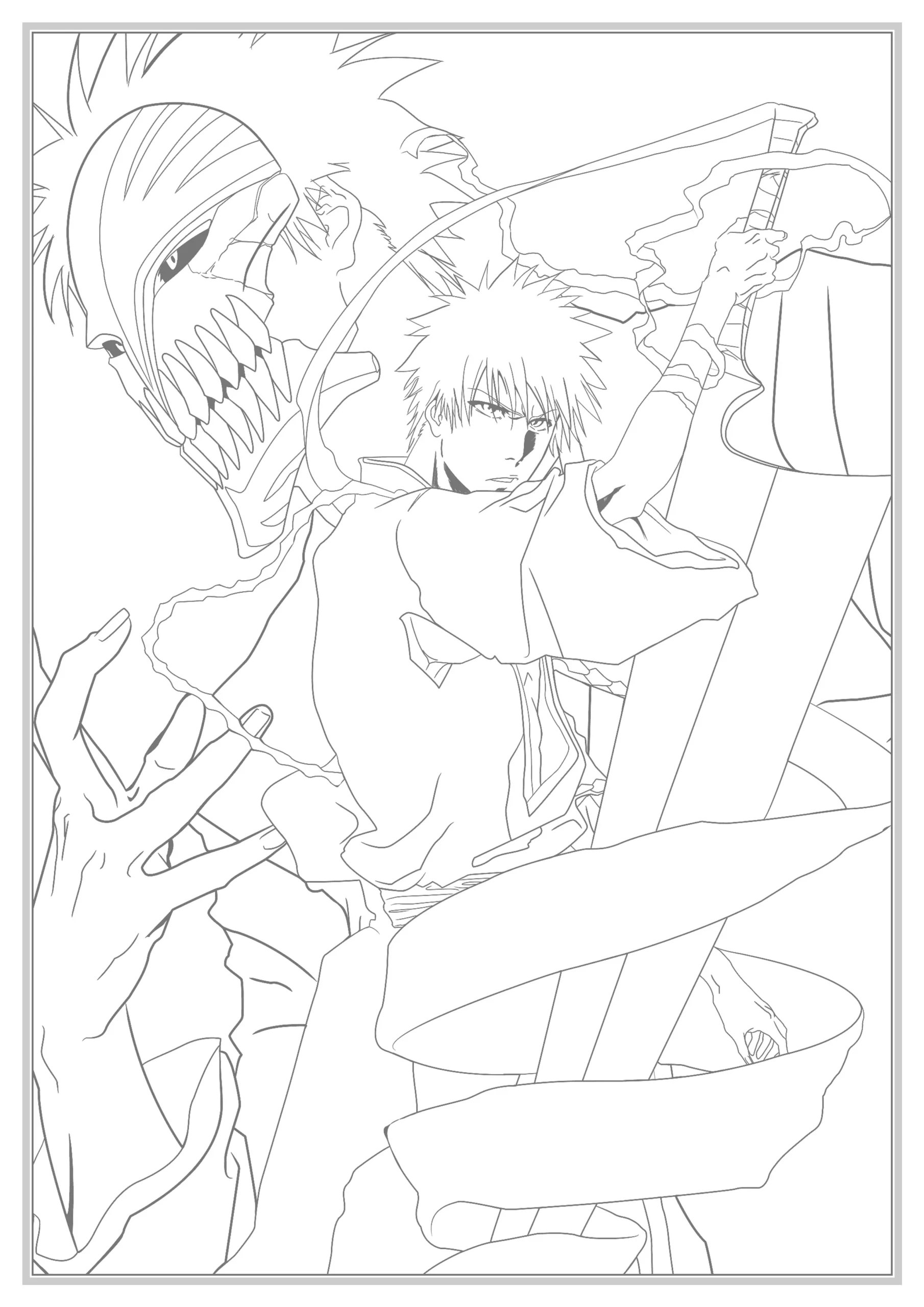 bleach coloring pages to print