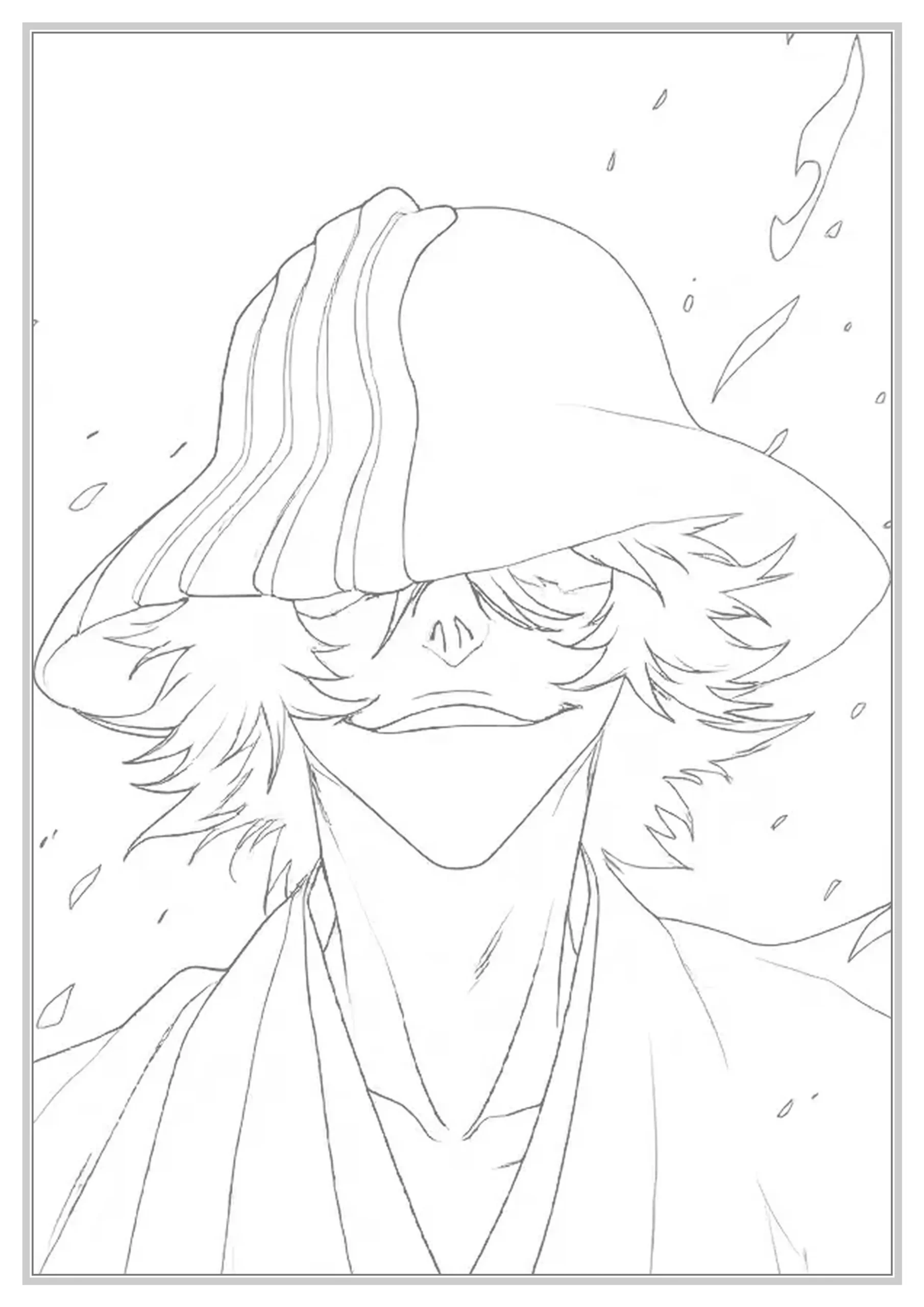 bleach coloring sheets