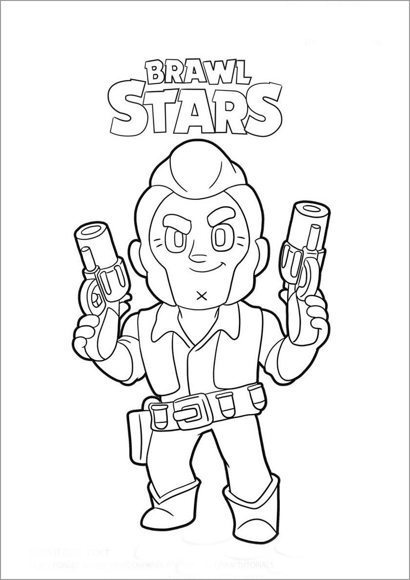 Brawl Stars Coloring Page Bull Coloringbay - brawl stars com bull