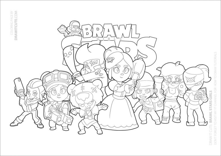 Brawl Stars Coloring Page Penny Coloringbay The Best Porn Website