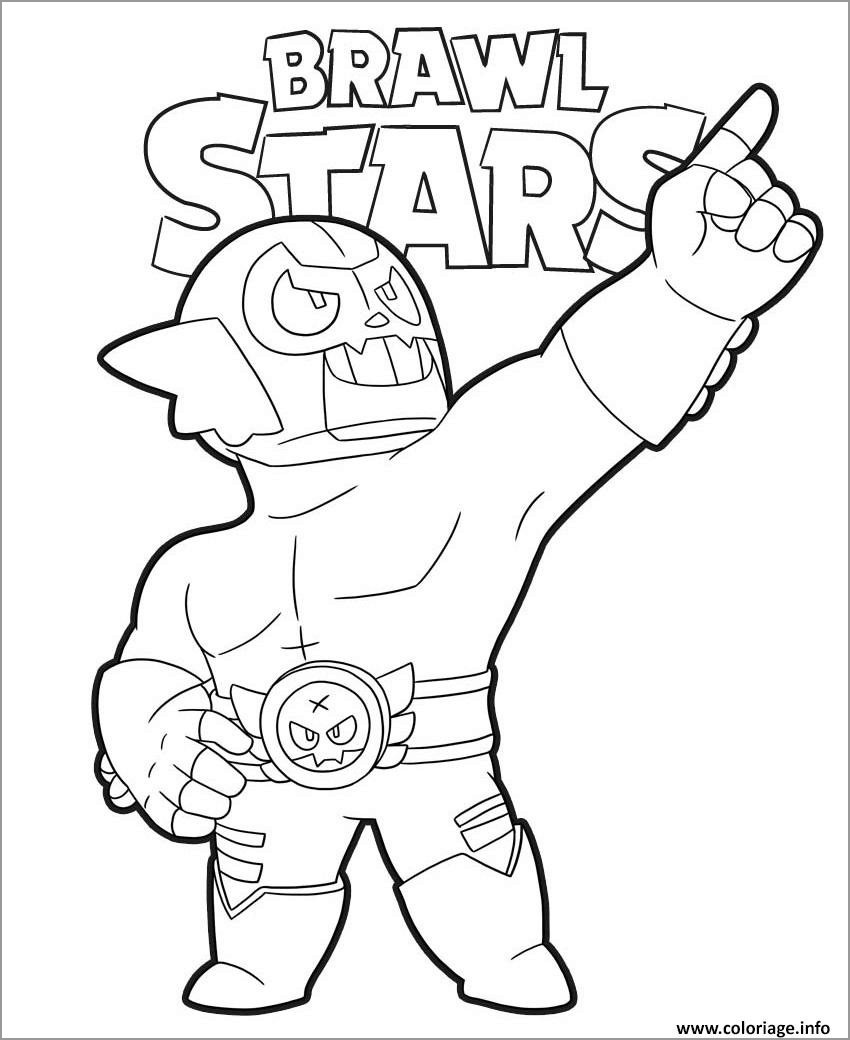 Brawl Stars Coloring Pages Robo Mike