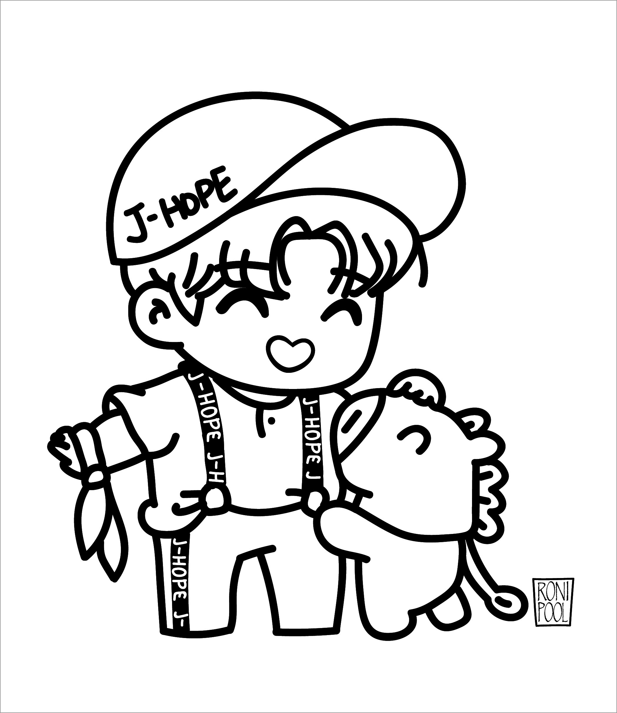️Bts Chibi Coloring Pages Free Download Goodimg co