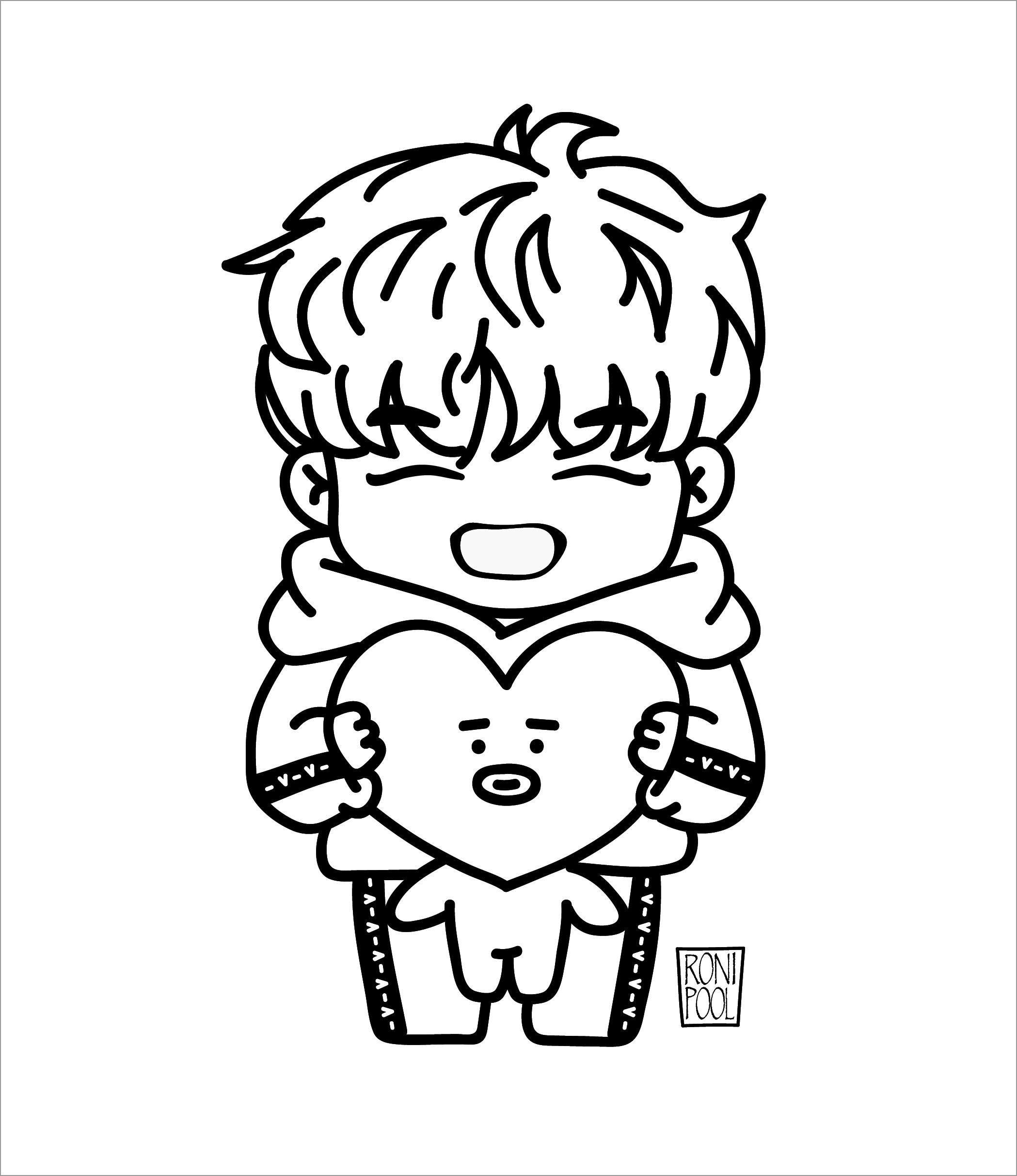 5000 Kpop Bt21 Coloring Pages  HD