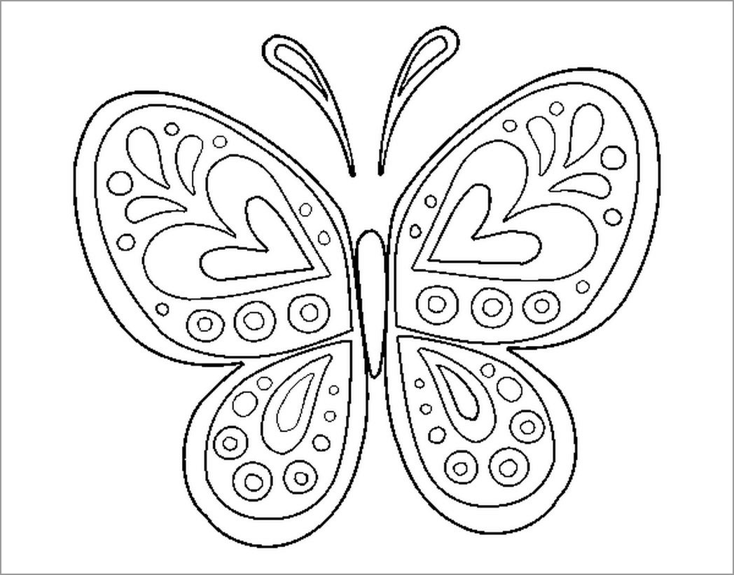 Butterfly Coloring Pages Printable   ColoringBay