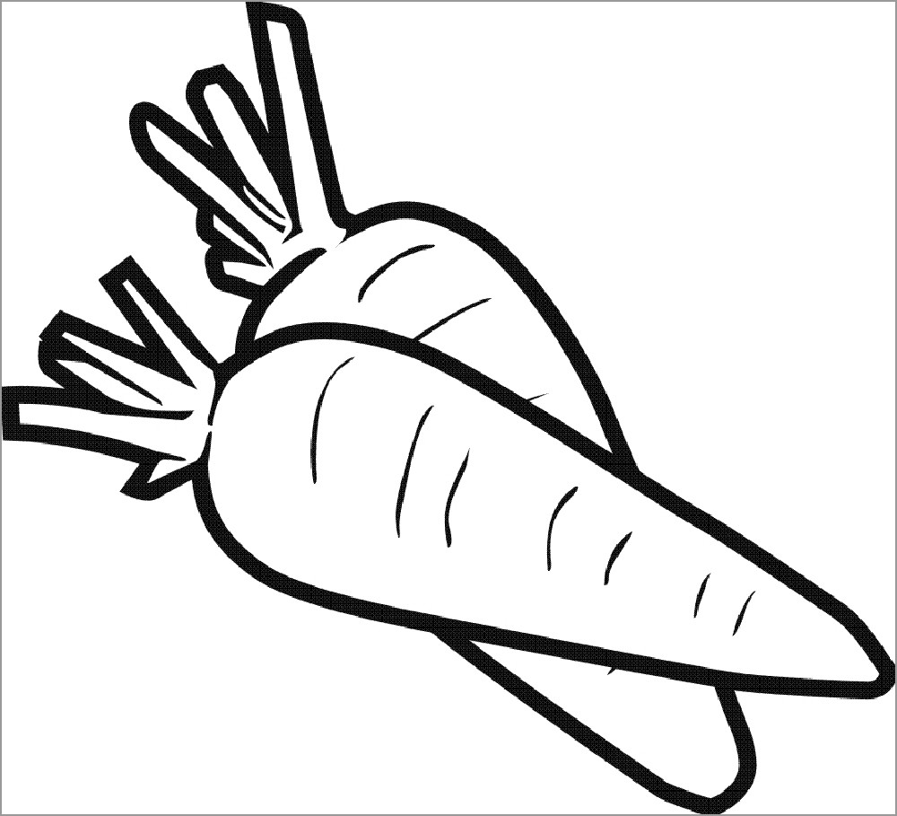 Carrots Coloring Pages Coloringbay
