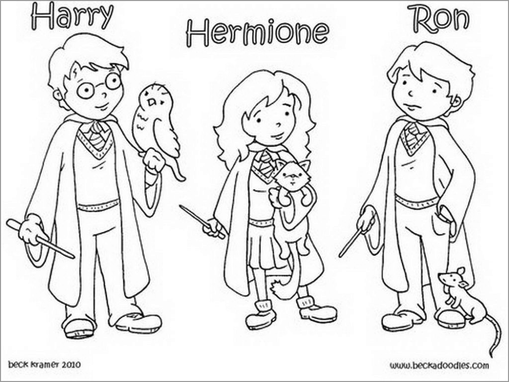 cute harry potter coloring pages