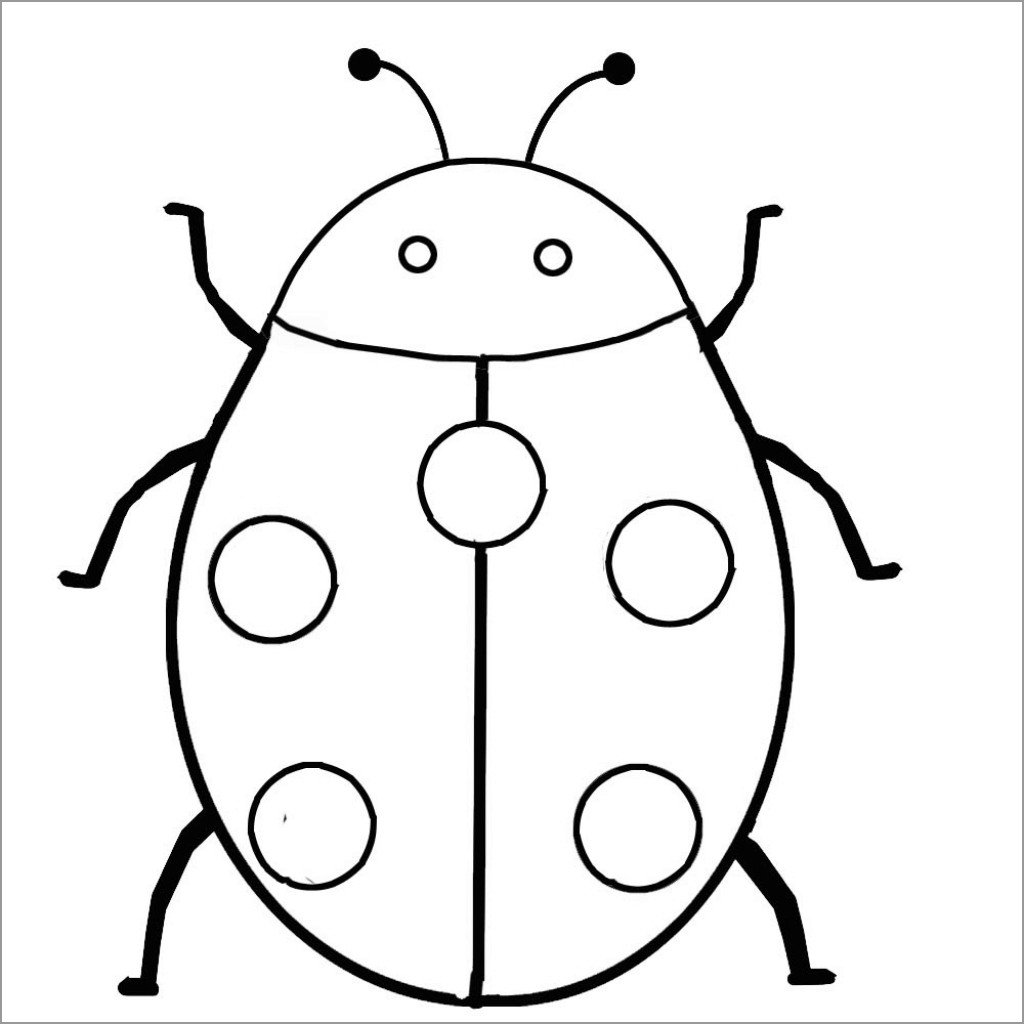 Cartoon Insect Coloring Page