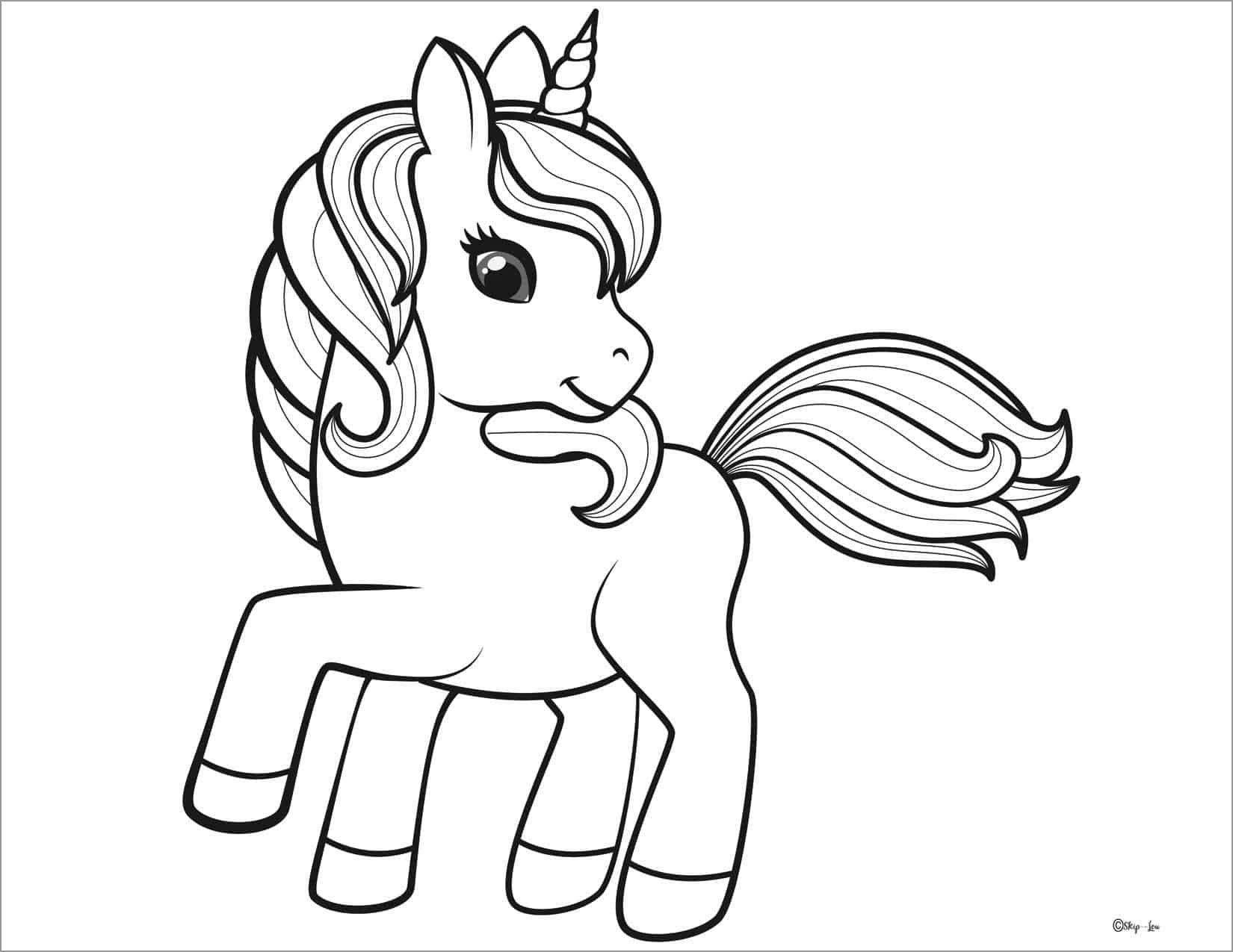 Unicorn Coloring Pages ColoringBay
