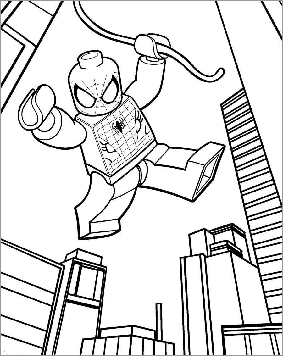 Chibi Lego Coloring Page   ColoringBay