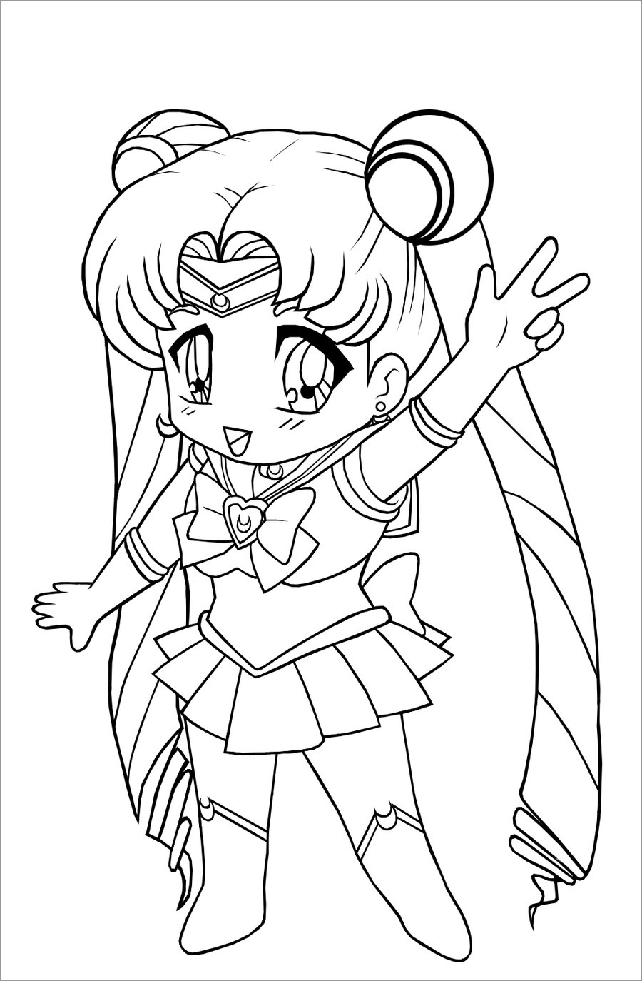 Chibi Sailormoon Coloring Pages