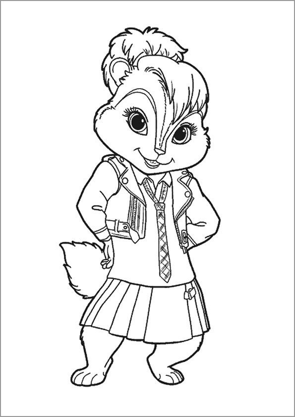 Chipettes - Alvin and the Chipmunks Coloring Pages