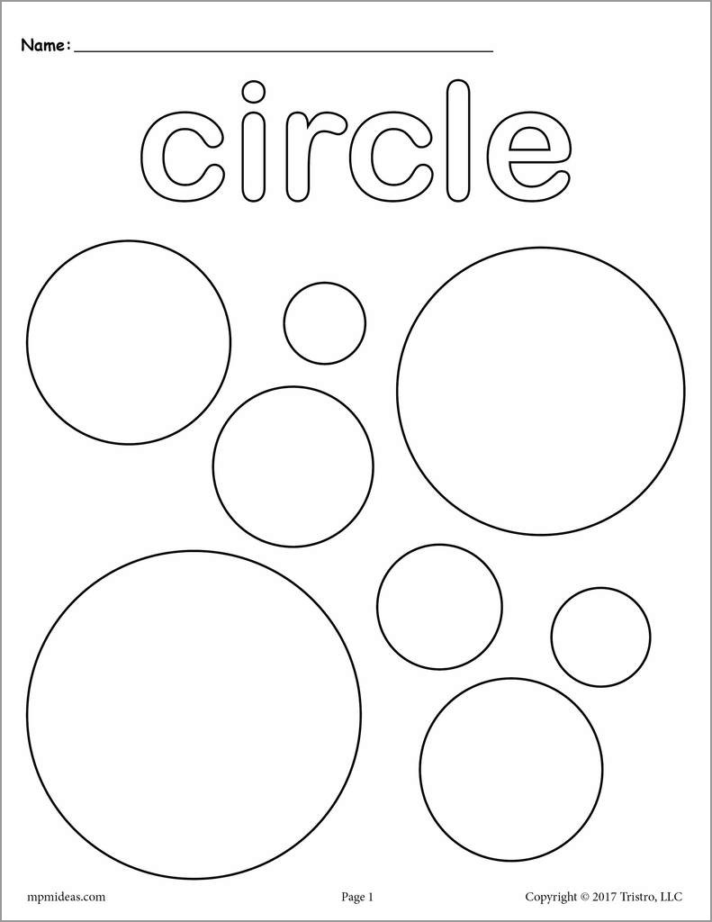Circle Coloring Pages for toddlers